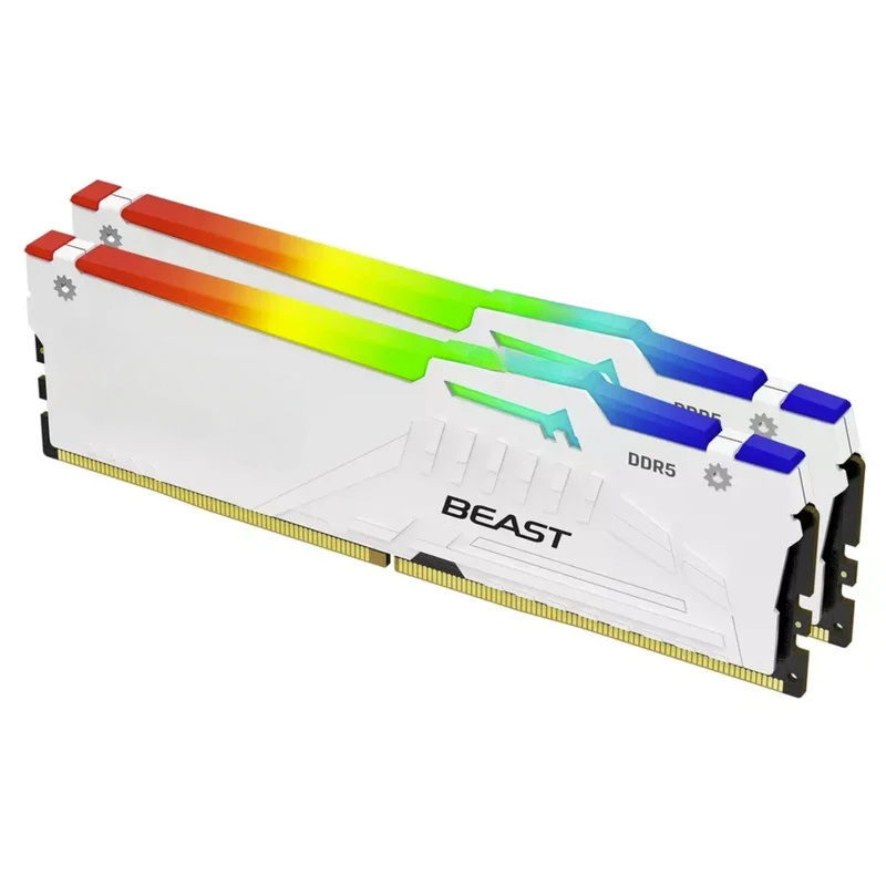 Kingston FURY White RGB 32GB(2 - 64Gb Ddr5 6000Mhz Cl30 2X32Gb Desktop のレビューと価格
